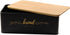 Counter, Countertop Bread Box with Bamboo Cutting Board Lid, Metal Bread Box for Kitchen Small Bread Storage Container
