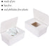 Cuayaes White Tissue Box Cover, Refillable Baby Wipes Dispenser with Sealed Lid, Modern Desktop Tissue Box Holder