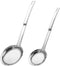 Kitchen Skimmer Strainers Set, Stainless Steel Mesh Colanders with Handle for Cooking Vegetable Strainer
