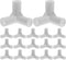 Yardwe 20pcs Tent Joint Canopy Fittings for Parties, Canopy Center Connector, Plastic White Awning