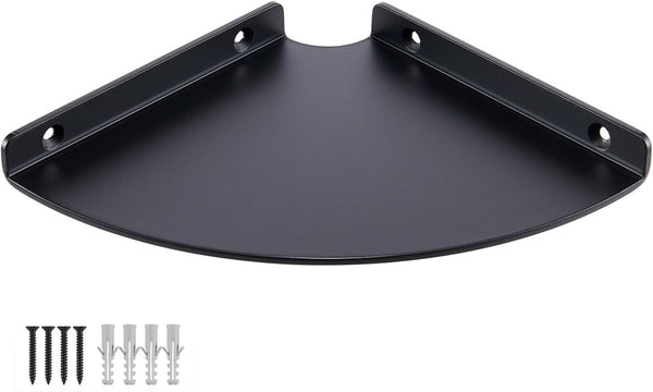 YUjieSTC 6 Inch Corner Shelf - Heavy Duty 3.0mm Aluminum Alloy Wall Mounted