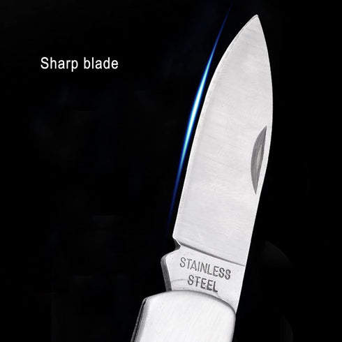 Kocpudu Paring Knife, All Steel Foldable Fruit Knife, Small and Easy to Carry, 3 Pieces