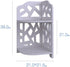2-Tier HornTide Corner Shelf, Brief Fashion Organizer Storage Rack, for Cosmetic Doll Potted-Plant Vitamins Supplements