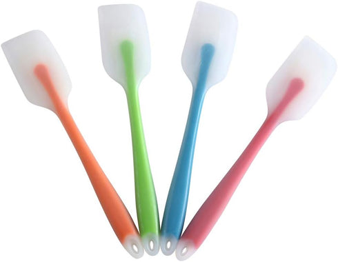 Silicone Spatula Set of 4, Heat Resistant Flexible Spatula 450F, Food Grade Kitchen Utensils