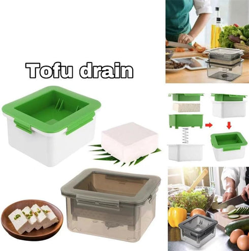 NIWWIN Tofu Press Mold Tofu Press Maker Kit Tofu Box Tofu Strainer Homemade Soybean Curd DIY Plastic Tofu Cheese Press