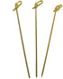 Gmark Bamboo Knot Skewers 6" 200 ct, Twisted Ends Bamboo Picks, Cocktail Picks GM1030