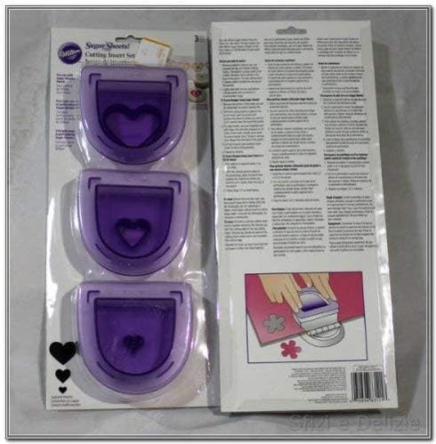 Wilton 3pc Heart Set Cutting Insert Layer, Purple