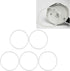 Silicone O-Ring Sealing, 5PCS Flexible Durable for Pressure Cooker Lid (18cm)