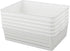 Plastic Storage Trays Baskets, Set of 6 Organizing Baskets, 13.2 x 9.6 x 3.6 Inches (White)