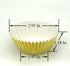 Shiny Gold Foil Cupcake Liners Standard Paper Baking Cups for Wedding, Party and More, 120-Count by Huaswan