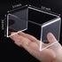 6-Pack Clear Acrylic Display Risers, Showcase Shelf for Figures, Cupcakes, Jewelry Display Stands - 3 Large Size