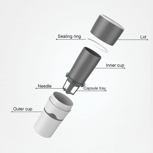Portable K Cup Coffee Maker, Single Serve Drip Coffee Maker, Manual Drip for Travel, Camping, Office Use