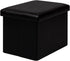 B FSOBEIIALEO Folding Storage Ottoman Cube Faux Leather Ottomans for Living Room,