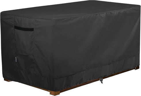 Patio Deck Box Cover Waterproof Outdoor Rectangular Storage Bench Cover 46L x