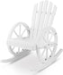 Outvita Adirondack Rocking Chair, Wood Wagon Rocker, Outdoor Wooden Carbonized Lounge Chairs
