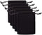 Teensery 25 Pcs Velvet Cloth Drawstring Bags - Jewelry Pouches for Gift Packaging, 2 x 2.75 Inch (Black)