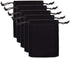 Teensery 25 Pcs Velvet Cloth Drawstring Bags - Jewelry Pouches for Gift Packaging, 2 x 2.75 Inch (Black)