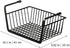 Zerodeko Under Shelf Basket - Hanging Wire Storage Baskets for Kitchen Pantry, Desk, Bookshelf Organizer