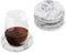 Fox Run Natural White Polished Marble Stone Coasters, Set of 6
