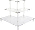 Gonice 3 Tier Acrylic Display Riser, Display Stand for Amiibo Funko POP Figures,