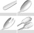Salad Spoon and Fork Stainless Steel Tong Serving Set - Heavy Duty Metal Serving Utensils for Parties