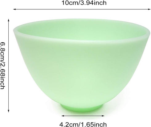 Honbay 4PCS Silicone Mixing Bowl Prep and Serve Bowls for Mixing Facial Mask or Holding Ingredients (10×6.8CM) by Honbay
