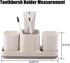 Toothbrush Holder and Toothpaste Dispenser, 2 Bathroom Cups Organizer for Vanity Countertop, Kids Decor