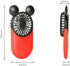 Cute Personal Mini Fan, Handheld & Portable USB Rechargeable Fan with Beautiful LED Light, 3 Adjustable Speeds, Portable Holder, for Indoor Or Outdoor Activities, Cute Mouse 2 Pack (Red+Pink) by DECVO