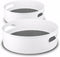 Semlos 360° Rotating Lazy Susan Organizers, 2 Packs of 9" and 12" Turntable Spice Rack Organisers for Kitchen and
