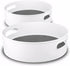 Semlos 360° Rotating Lazy Susan Organizers, 2 Packs of 9" and 12" Turntable Spice Rack Organisers for Kitchen and