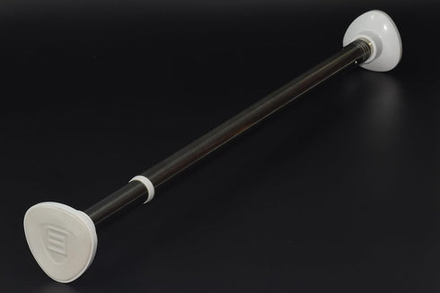 Spring Tension Curtain Rod, 28 to 48 inches Adjustable, 5/8 Inch Diameter, White, (Pack of 1)