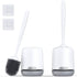 efree 2 Pack Silicone Toilet Bowl Brush and Holder Set with Ventilated