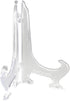 BANBERRY DESIGNS Large Clear Plastic Easels, 9 Inches High, Pack of 10 for Displaying Pictures