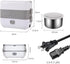 Portable Electric Lunch Box - Mini Rice Cooker, 2 Layers 4 Stainless Steel Steamer for Home Office Travel, 2L/110V/200W