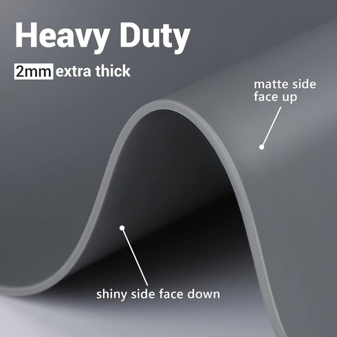 Ewen 27.6x19.5 Inch Silicone Mats for Kitchen Counter, 2MM Thick Heat Resistant Baking Mat and Countertop Protector Pad