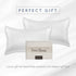 2-Pack Set Box-2-Piece Set, Elegant Comfort Cooling Viscose Satin Pillowcase with Hidden Zipper Closure, Silky Smooth