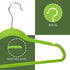 10 PACK VELVET HANGER, GREEN