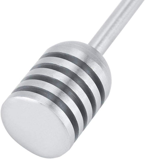 Fdit Solid Stainless Steel Honey Dipper Drizzler Stirrer Spoon Mixing Stick Tool