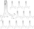 Artliving 3 Inch Clear Plastic Easels for Displaying Pictures at Weddings, Home Decoration (12 Pack)