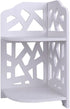 HornTide 2-Tier Corner Shelf, Brief Fashion Organizer Storage Rack, for Cosmetic Doll