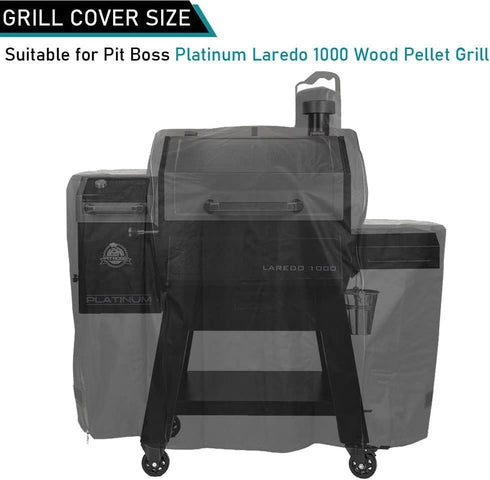 ZJYWSCH Heavy Duty Grill Cover for Pit Boss Platinum Laredo 1000 Wood Pellet Grill, Waterproof 600D Protection