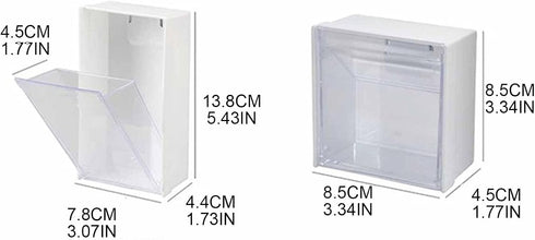 Magnetic Wall Mounted Bathroom Organizer, Cotton Pad Holder Makeup Box for Storage Container