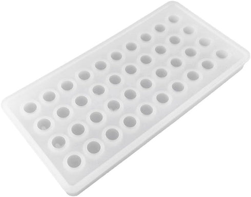 Honbay 40 Cavities Silicone Frozen Mini Ice Ball Mold Tray for Candy & Chocolate (White)