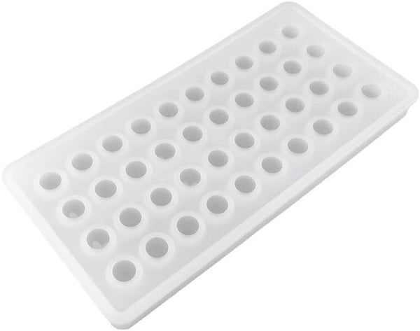Honbay 40 Cavities Silicone Frozen Mini Ice Ball Mold Tray for Candy & Chocolate (White)
