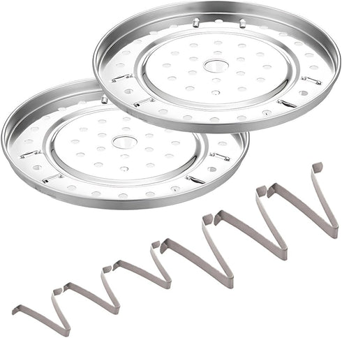 2 Pack 9-1/4" Pressure Cooker Canner Rack - Stainless Steel Food Steamer Rack with Detachable Legs for Canning