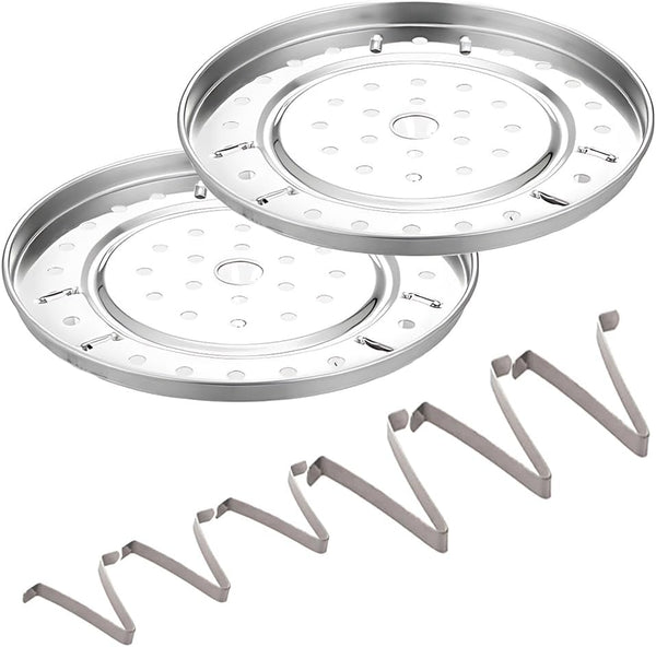 2 Pack 9-1/4" Pressure Cooker Canner Rack - Stainless Steel Food Steamer Rack with Detachable Legs for Canning