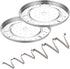 2 Pack 9-1/4" Pressure Cooker Canner Rack - Stainless Steel Food Steamer Rack with Detachable Legs for Canning