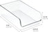 iDesign BPA-Free Plastic Freezer and Fridge Organization Bin, 11" x 7" x 3.5", Clear