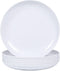 Webbylee Melamine Pasta Plates - 6pcs 10inch Dinnerware Dishes Set for Indoor