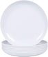 Webbylee Melamine Pasta Plates - 6pcs 10inch Dinnerware Dishes Set for Indoor